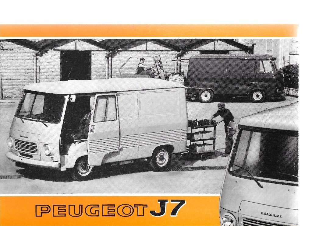 PEUGEOT J7,  Nederlandstalige folders, Ophalen of Verzenden, Zo goed als nieuw, Peugeot