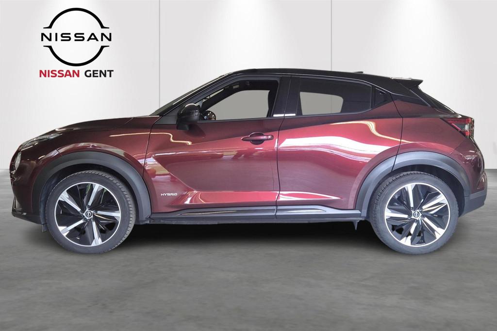 Nissan Juke Hybride-Aut-360Cam-GPS-Carplay-Airco, Auto's, Stof, 4 cilinders, Cruise Control, Bedrijf