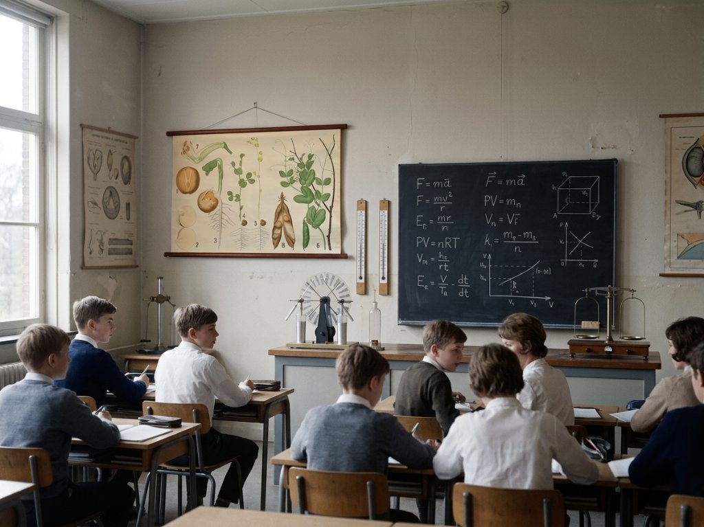 Vintage Schoolplaat Erwt - 70x105cm, Antiek en Kunst, Ophalen