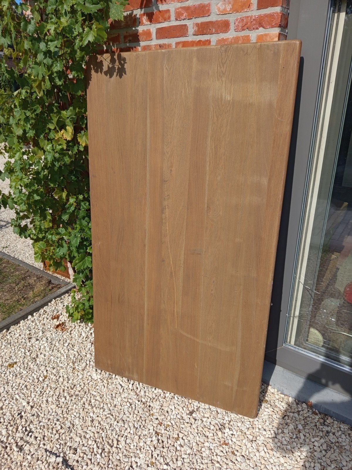 Eiken tafelblad rustiek, Ophalen
