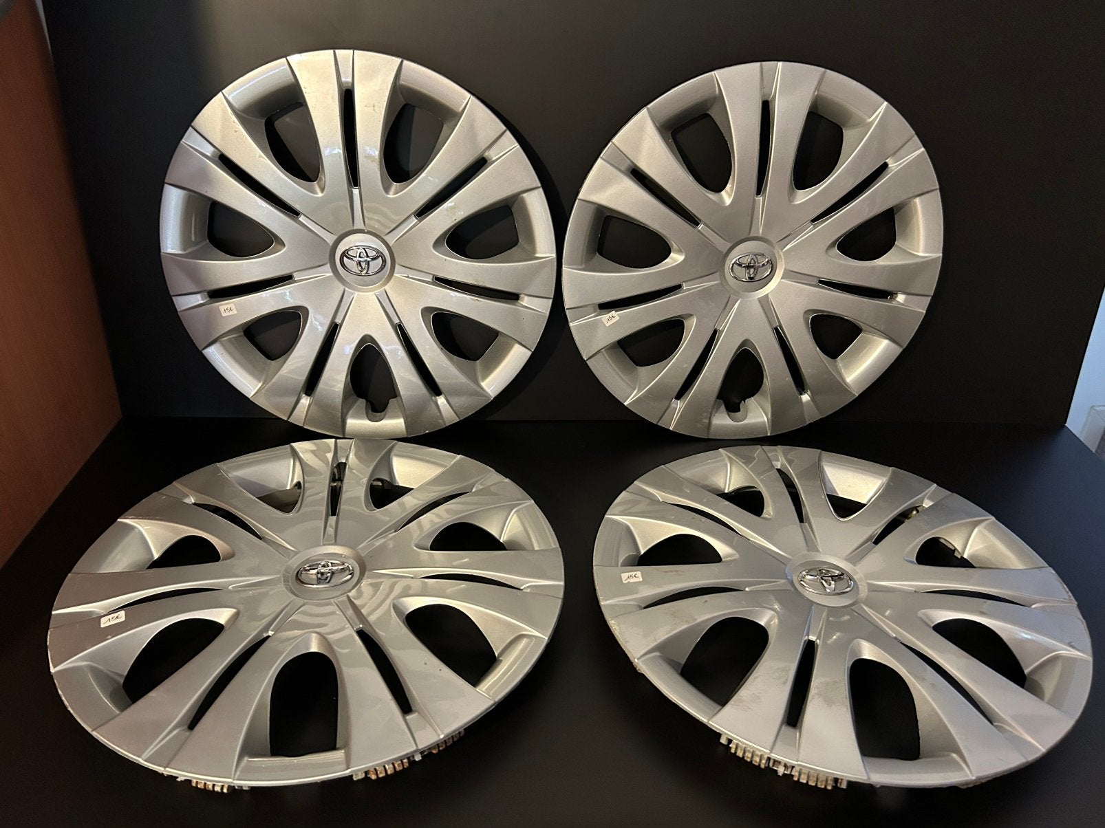 4 originele Toyota corolla verso avensis 16" wieldoppen, Ophalen of Verzenden, Zo goed als nieuw