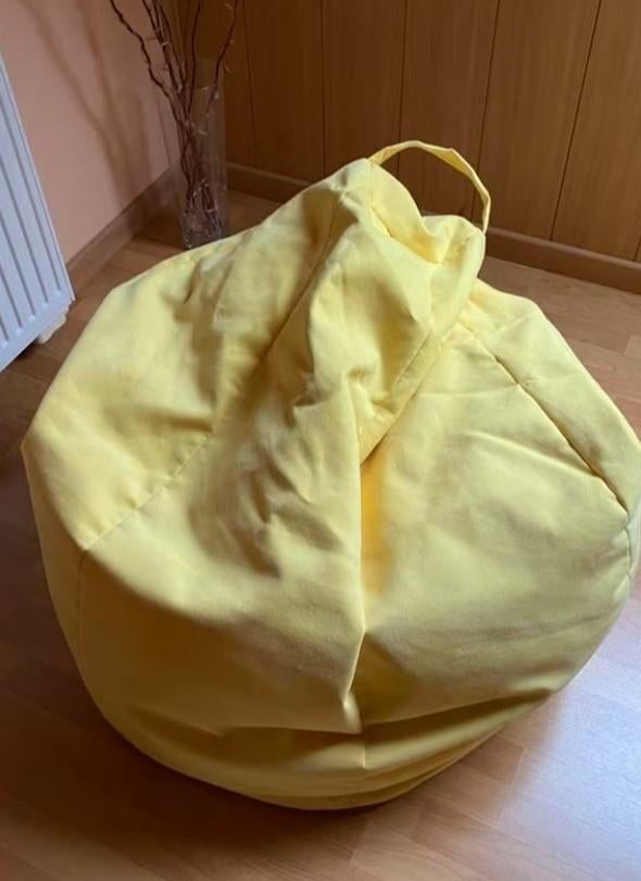 Knalgele zitzak., Ophalen, Zo goed als nieuw, Zitzak