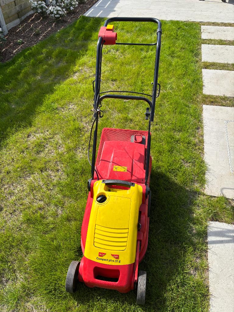 Elektrische grasmaaier Wolfgarten compact plus 37e, Tuin en Terras, Ophalen, Cirkelmaaier, Gebruikt, Elektrische grasmaaier