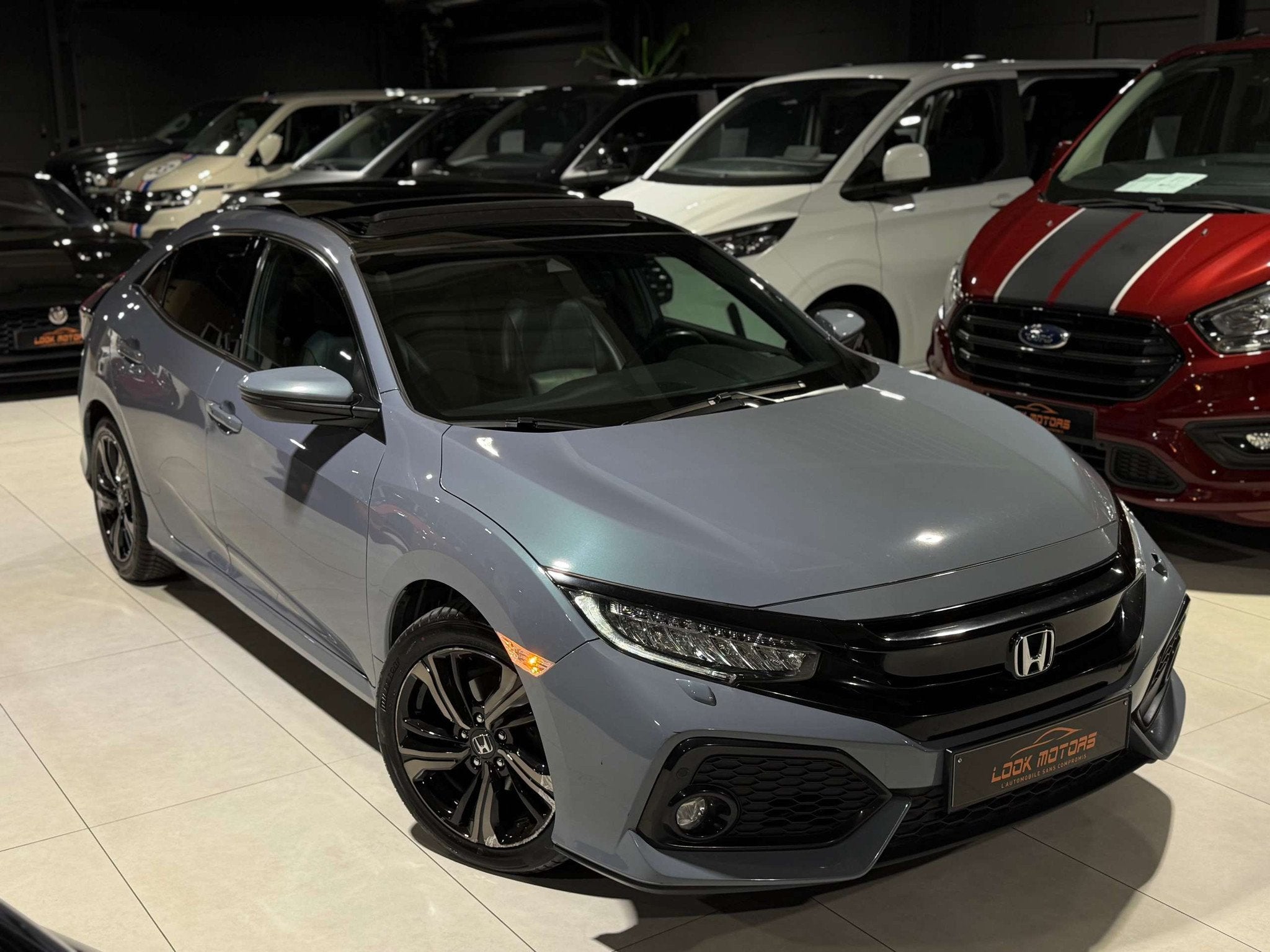 Honda Civic 1.0 i-VTEC Elegance Black Edition 126cv DISTRONI, Cuir, Achat, Entreprise, 110 g/km