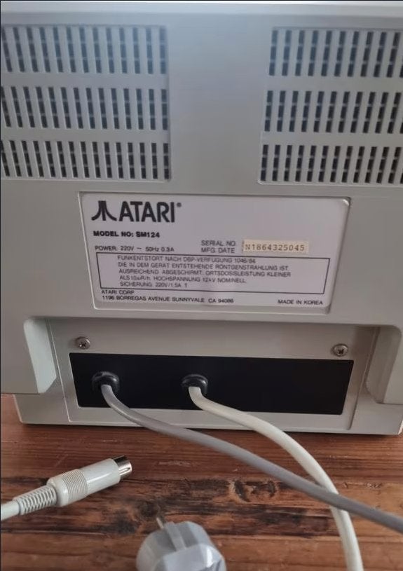 Atari ST Monitor SM124 CRT, Computers en Software, Ophalen of Verzenden, Atari