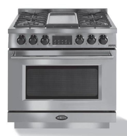 🔥Luxe Fornuis Boretti Imperatore 90cm RVS 1 oven NIEUW, Ophalen, 60 cm of meer, Nieuw, Gas