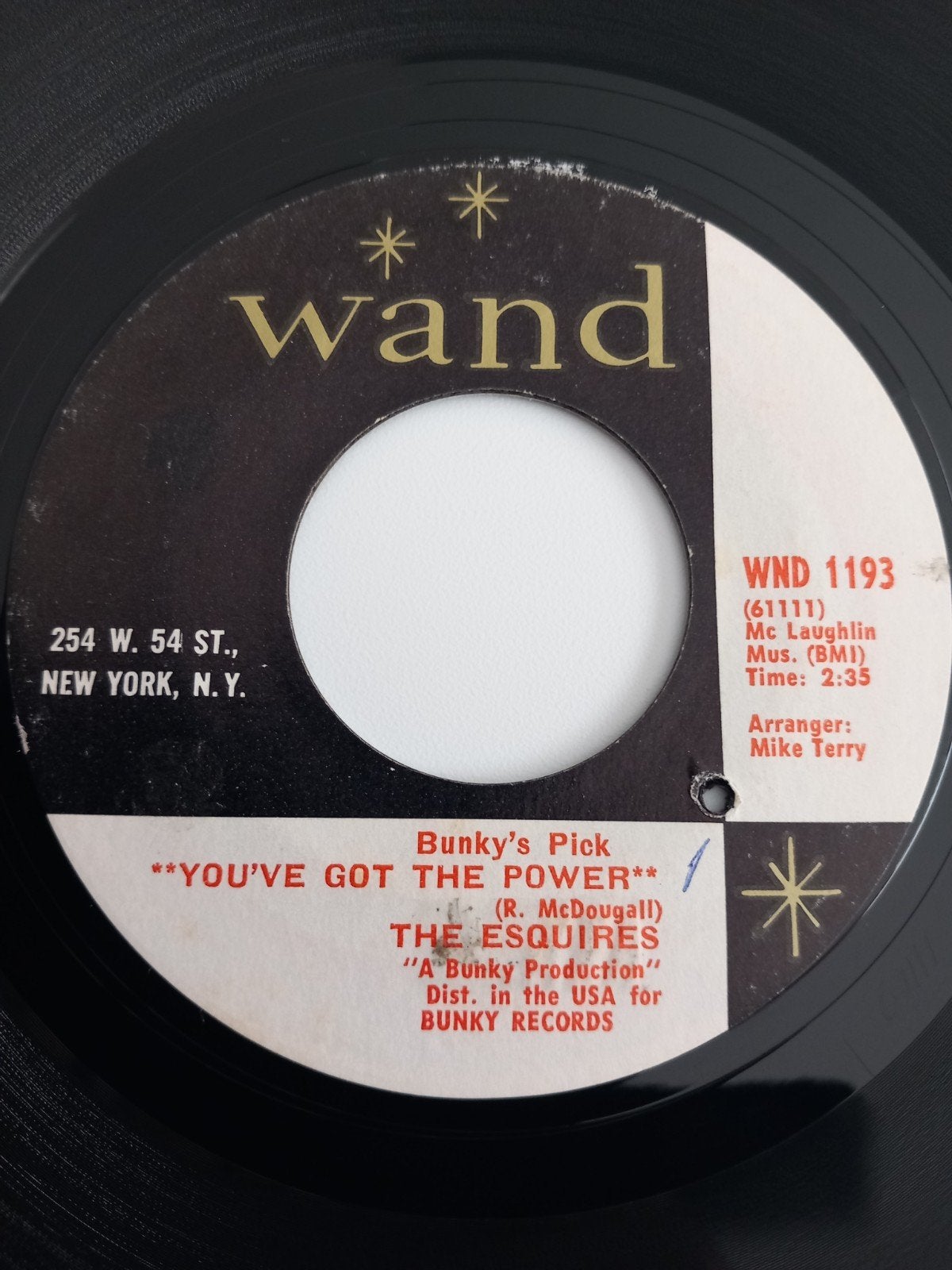 THE ESQUIRES. YOU'VE GOT THE POWER. R&B 60S USA 45T, Ophalen of Verzenden