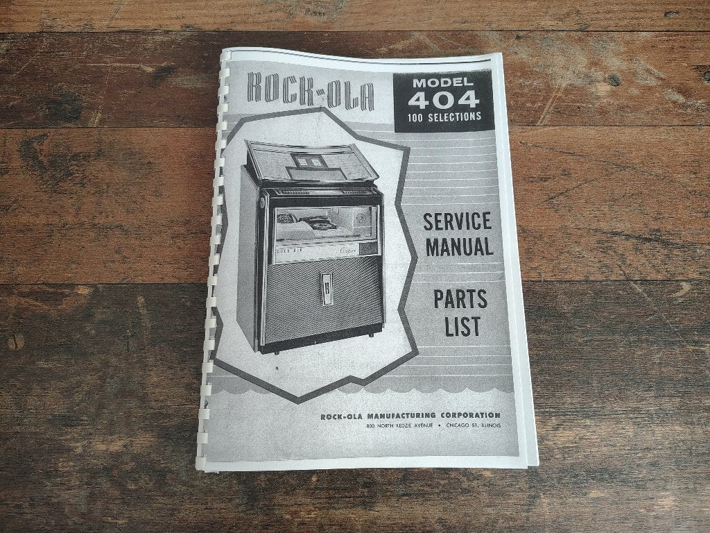 Service Manual: Rock-ola Capri 404 (1963) jukebox nieuw !!, Envoi