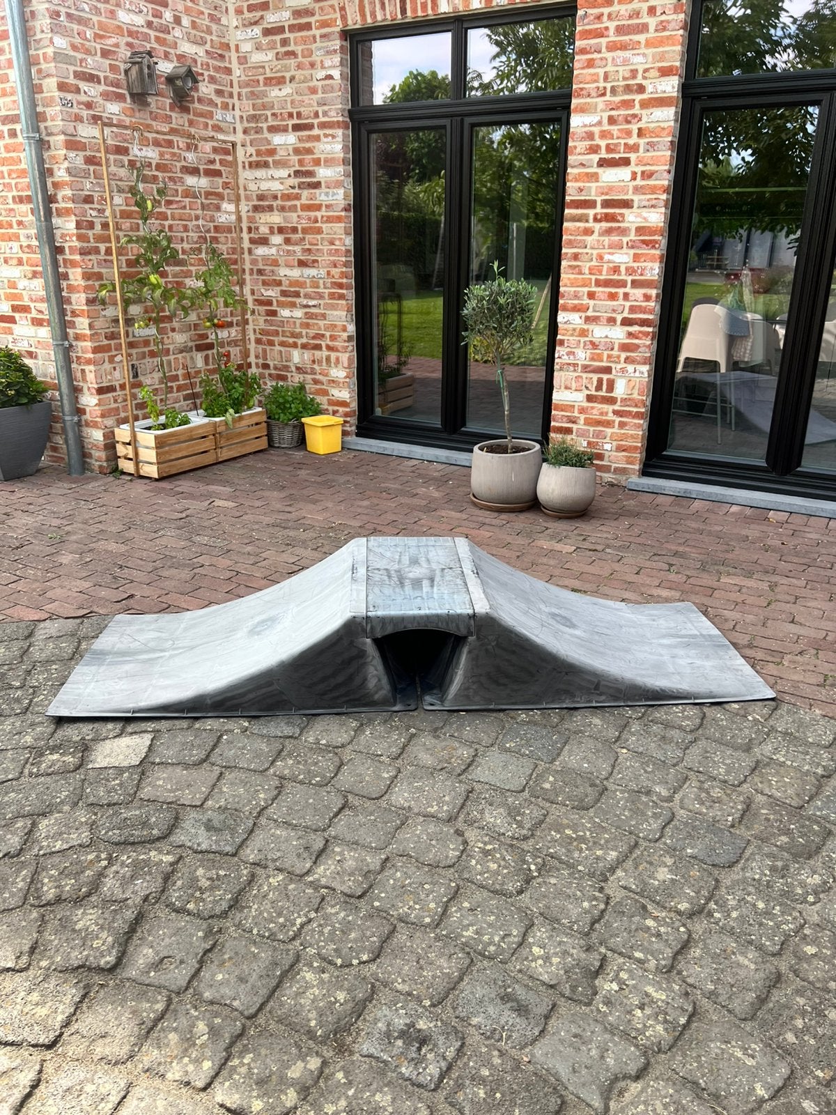 Skateramp / skate ramp – 2 delen met brug – €70, Ophalen, Gebruikt, Overige typen