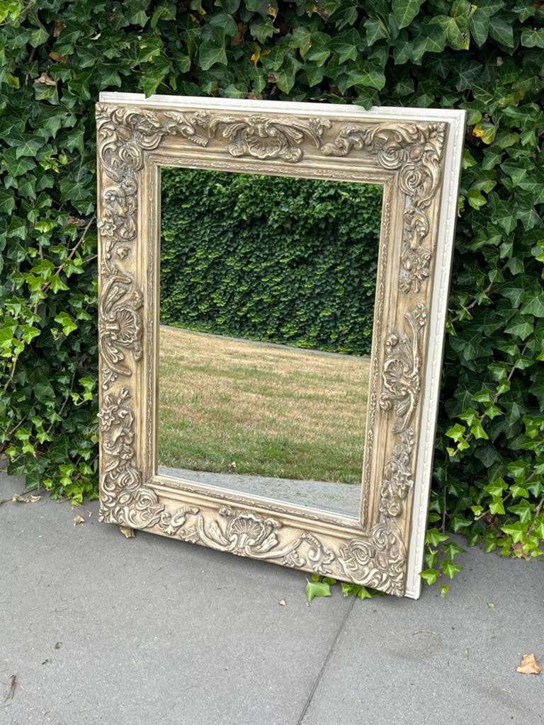 Grote spiegel, op te knappen - 76x96 cm, Ophalen, Gebruikt, 75 tot 100 cm, Minder dan 100 cm