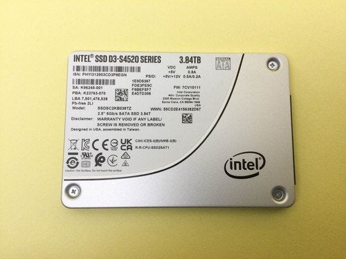 Intel D3-S4520 3.84TB(incl btw), Computers en Software, Harde schijven, Intern, Intel, Ophalen of Verzenden, Zo goed als nieuw