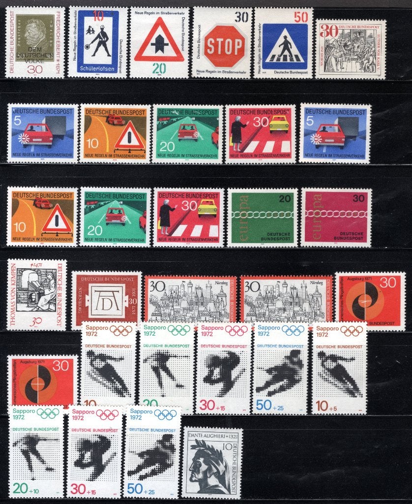 DUITSLAND Lot 1971 MH, Verzenden, BRD, Postfris