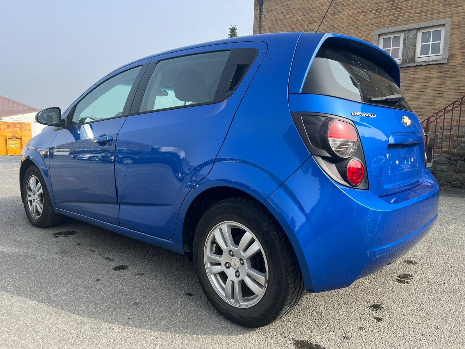 Chevrolet Aveo 1.4i, Auto's, Euro 5, Stof, 4 cilinders, Blauw