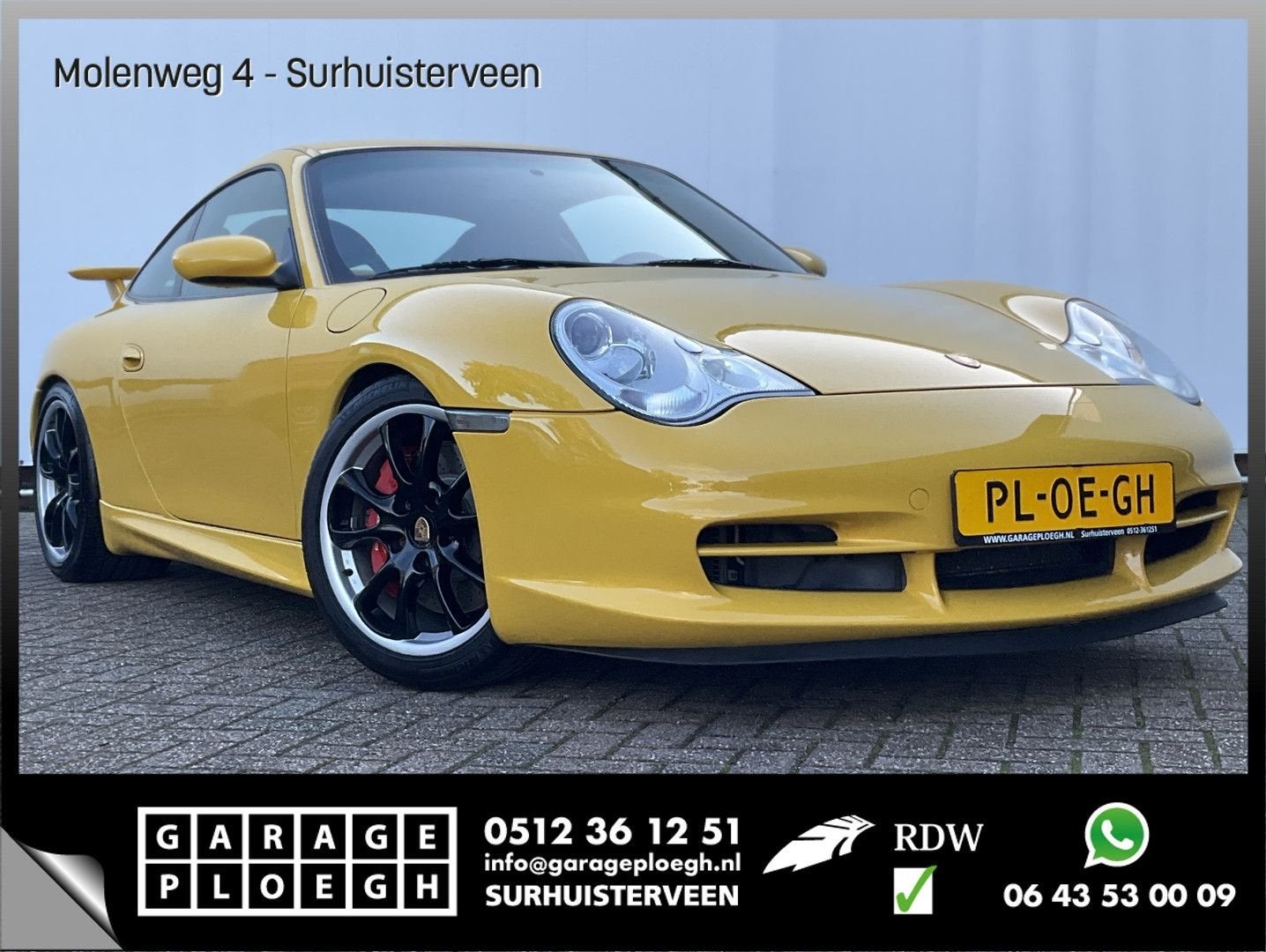 Porsche 996 3.6 Coupé 996 GT3 Collect Car Speed Gelb Carbon, Auto's, Porsche, Overige modellen, Overige kleuren, Lederen bekleding