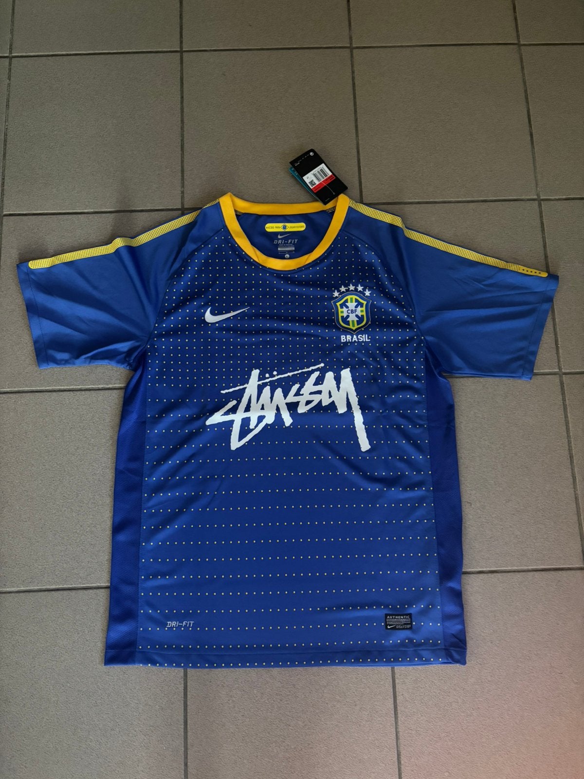 Maillot Nike Brazil Stussy, Taille L, Envoi, Neuf, Maillot