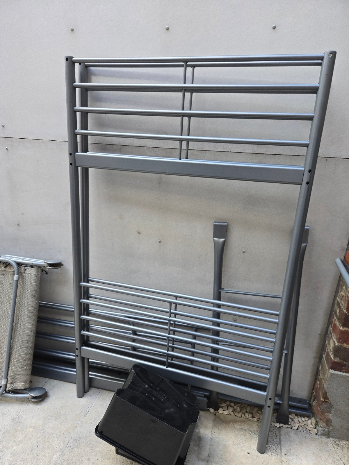 Metalen bedframe stapelbed (reeds gedemonteerd), Maison & Meubles, Enlèvement, Comme neuf, Lits superposés