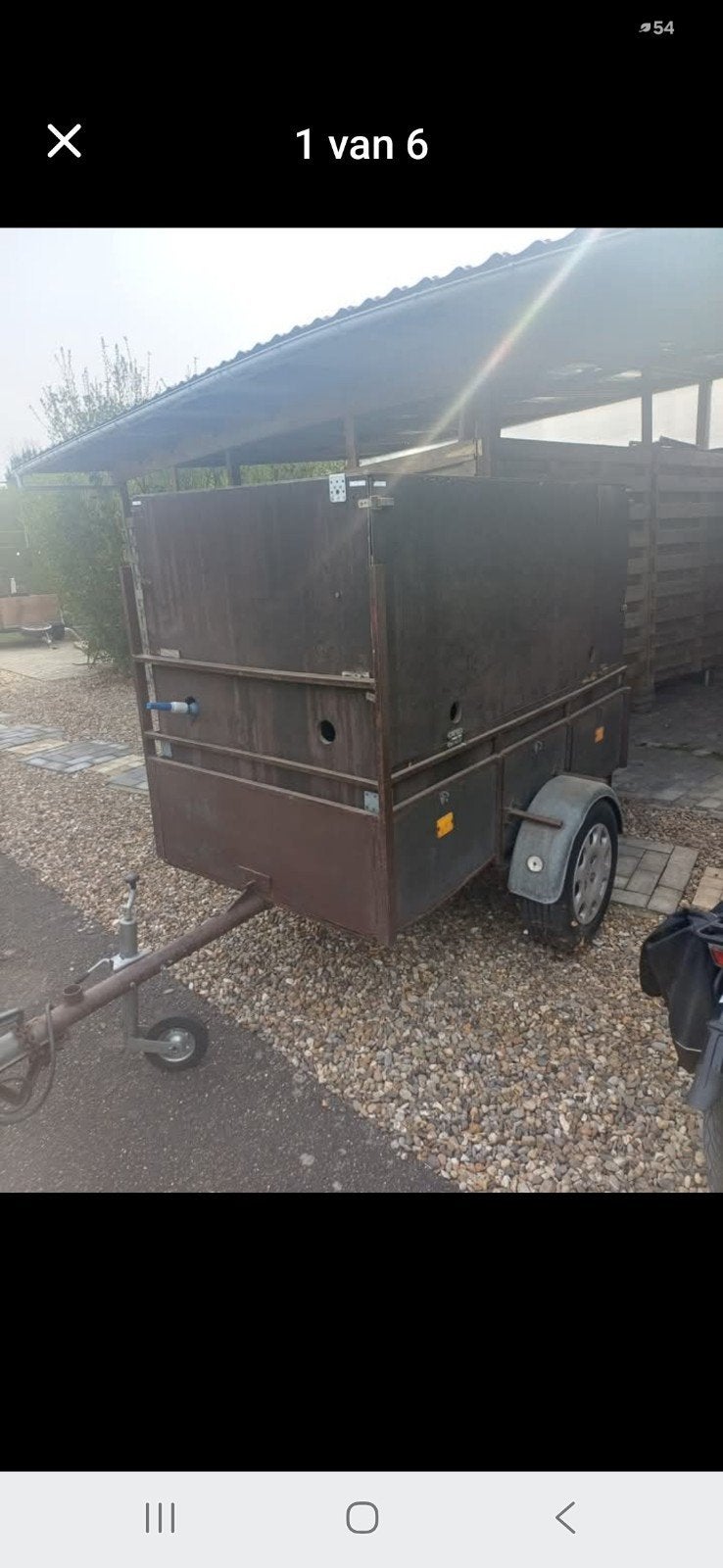 Aanhangwagen, Ophalen, Gebruikt