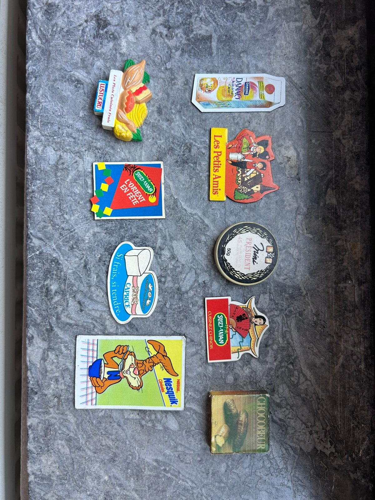Lot de magnets publicitaires vintage, Envoi, Utilisé, Marque