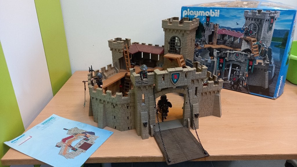 Playmobil: 4866: Kasteel Valkenridders, Kinderen en Baby's, Gebruikt, Complete set, Ophalen of Verzenden, Kasteel/Fort