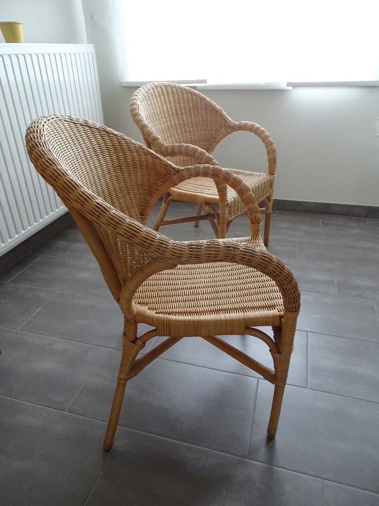 Rotan zetels, Huis en Inrichting, Ophalen, Eenpersoons, Minder dan 75 cm, Riet of Rotan