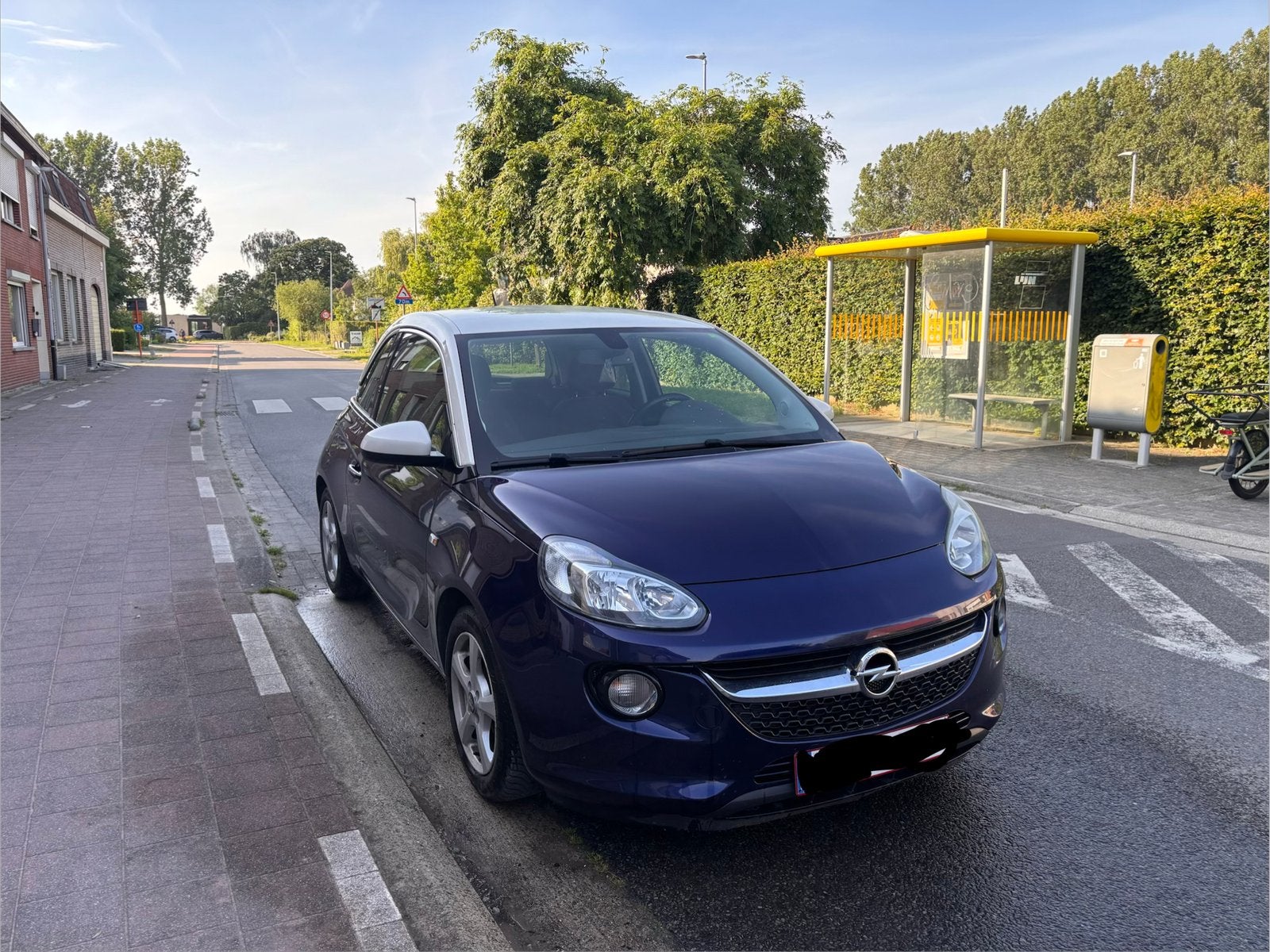 Opel Adam 1.0 Turbo – Motorschade, Auto's, Voorwielaandrijving, Blauw, Handgeschakeld, Particulier