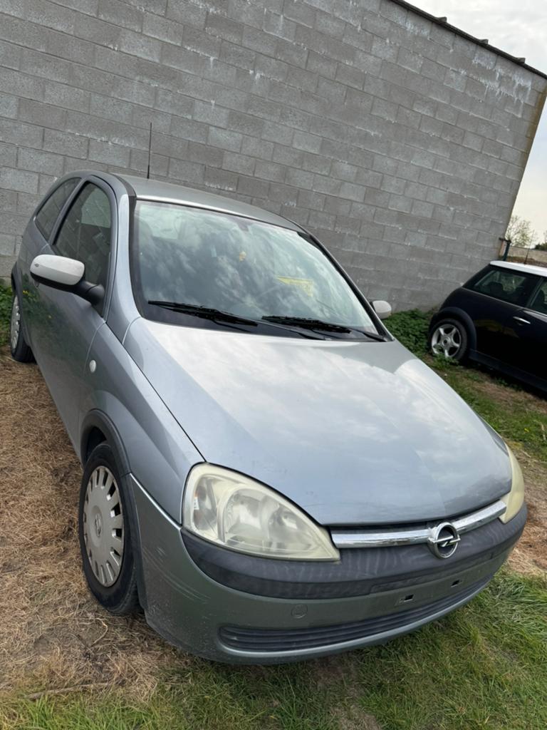 Opel Corsa 1.2 benzine – 2003 – 112.000 km – Airco, Auto's, Voorwielaandrijving, Stof, 1199 cc, Blauw