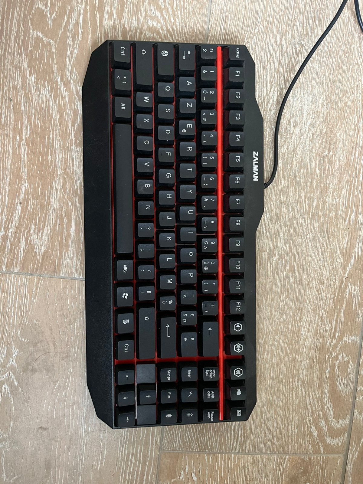 Clavier/Keyboard Zalman ZM-K500, Ophalen of Verzenden, Azerty, Zo goed als nieuw