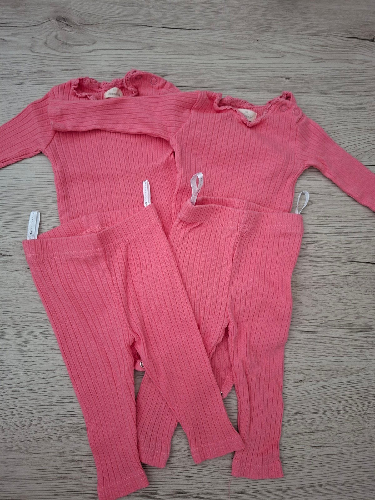 2x identieke set maat 50 en 56, Kinderen en Baby's, Babykleding | Maat 62, Ophalen, Broekje
