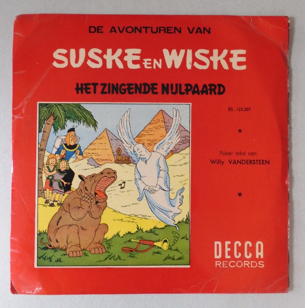 Suske en Wiske - lp 10" - Het zingende nijlpaard - 1956, Enlèvement ou Envoi, Bob et Bobette, Utilisé, Image, Affiche ou Autocollant