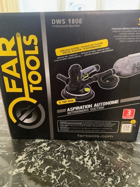 goed als nieuw - wandschuurmachine Far Tools DWS 180E - 900W, Ophalen of Verzenden, Zo goed als nieuw, Overige typen
