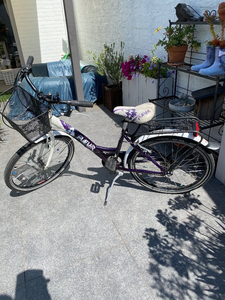 Meisjesfiets, Fietsen en Brommers, Gebruikt, Velgrem, Versnellingen, 18 inch