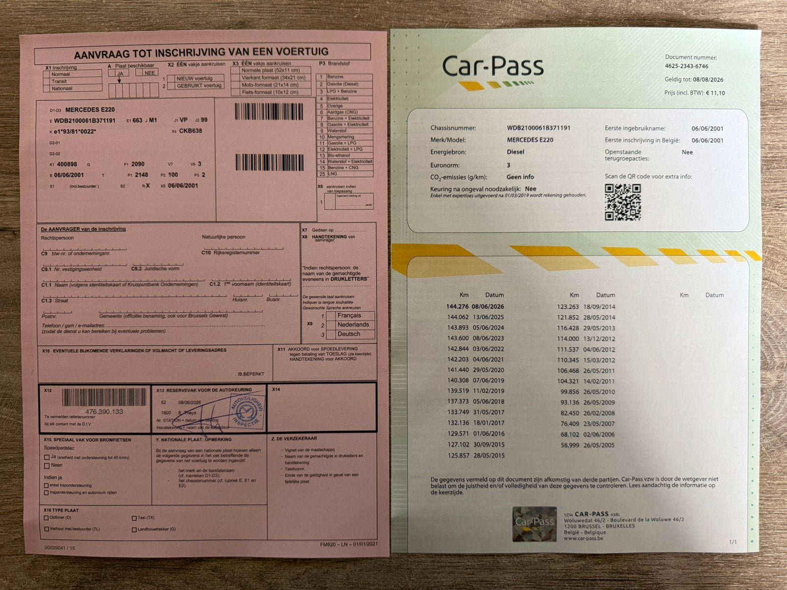 Mercedes E220 CDI W210/1ste Eigenaar/Facelift/GEKEURD, Auto's, Leder, Bedrijf, Automatische klimaatregeling, https://public.car-pass.be/vhr/7c5678f7-dfd0-4618-8a0d-224bc78a8896