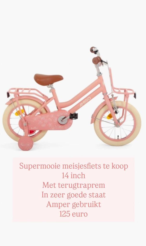 Leuke meisjesfiets 14 inch, Ophalen