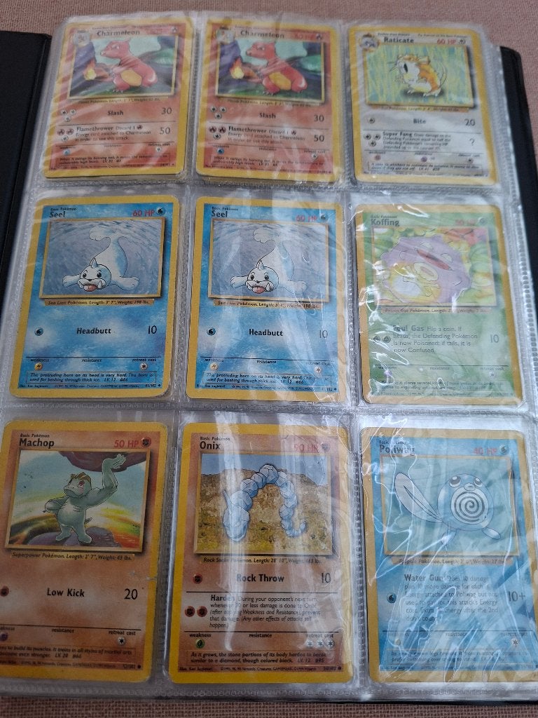 Pokémon kaarten( 1ste ed fossil( NL)base set, jungle, Ophalen, Gebruikt, Meerdere kaarten, Foil