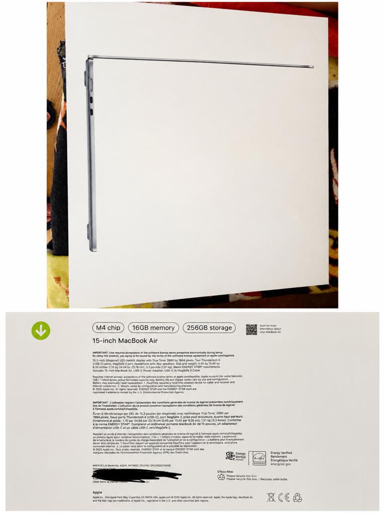 Apple Macbook Air M4 15inch Nieuw!, 256 GB, 15 inch, Nieuw, Ophalen of Verzenden