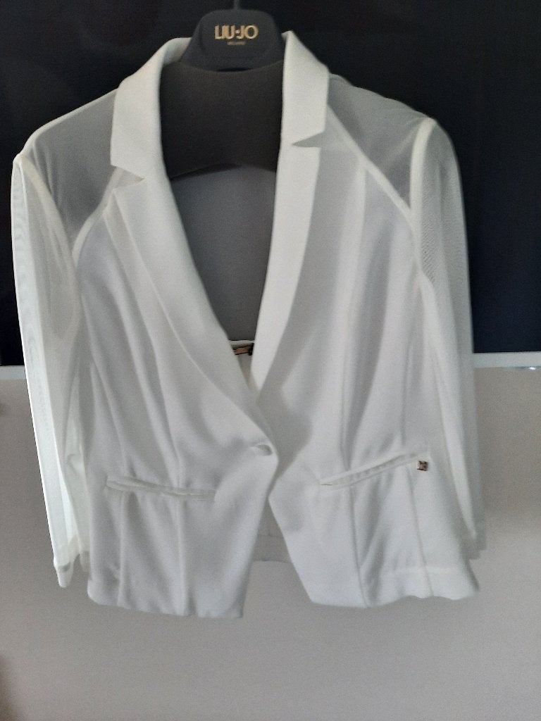 Veste blanche, Caroline Biss, Ophalen, Zo goed als nieuw, Maat 36 (S)