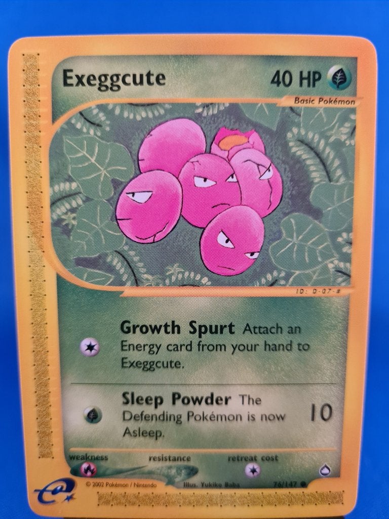 Exeggcute 76/147 - Aquapolis, Hobby en Vrije tijd, Verzamelkaartspellen | Pokémon, Gebruikt, Verzenden