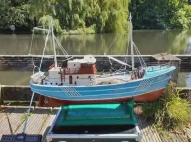 Pracht zeldzame RC Billing Boats Progress 2 zij arm trawler, Ophalen, Zo goed als nieuw, 1:32 tot 1:50, Overige merken