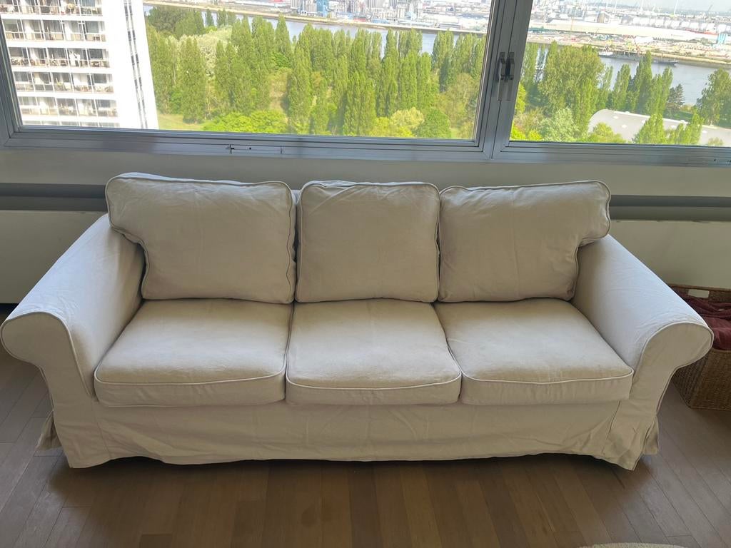 3-zitsbank Ikea Ektorp, Huis en Inrichting, Ophalen, Gebruikt, Driepersoons, 75 tot 100 cm