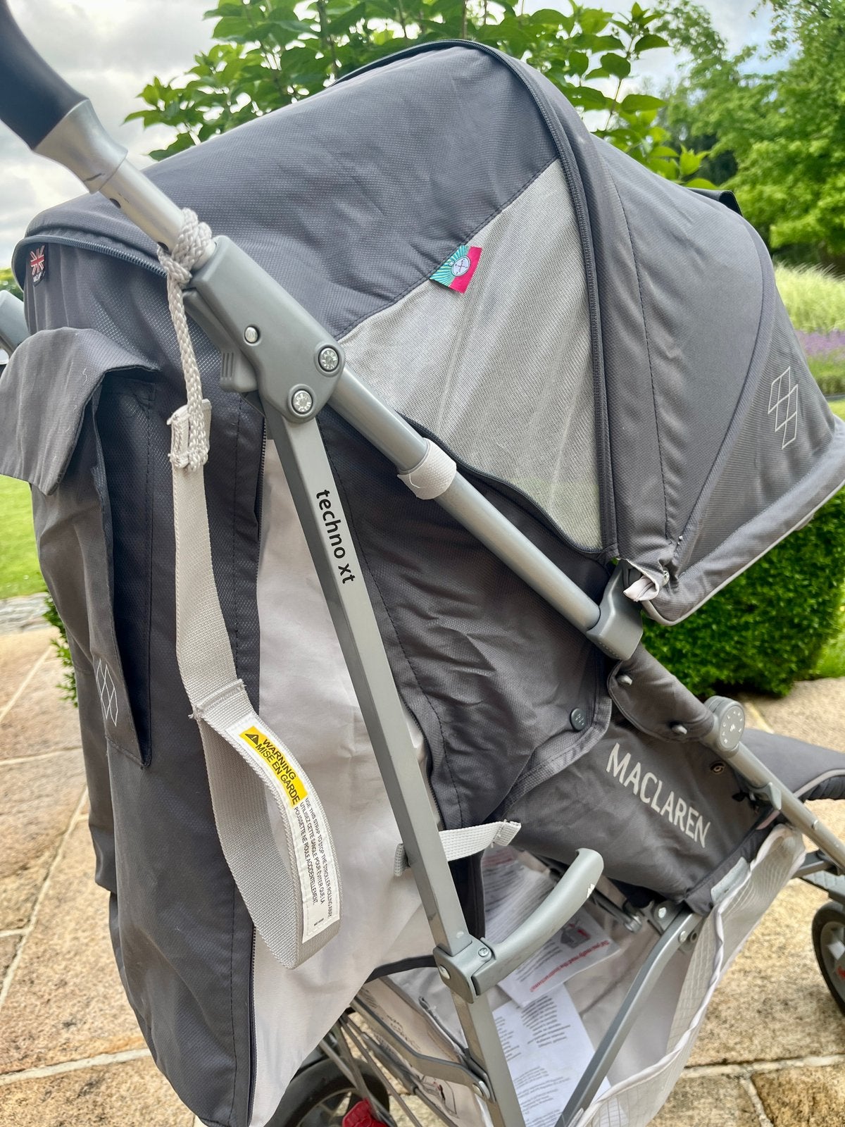 Buggy Maclaren Techno XT, gris foncé., Enlèvement, Comme neuf, Maclaren