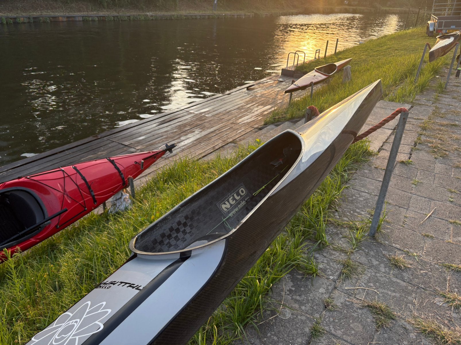 Nelo Quattro SCS maat ML carbon special uit 2011, Watersport en Boten, Kajaks, Ophalen, Gebruikt