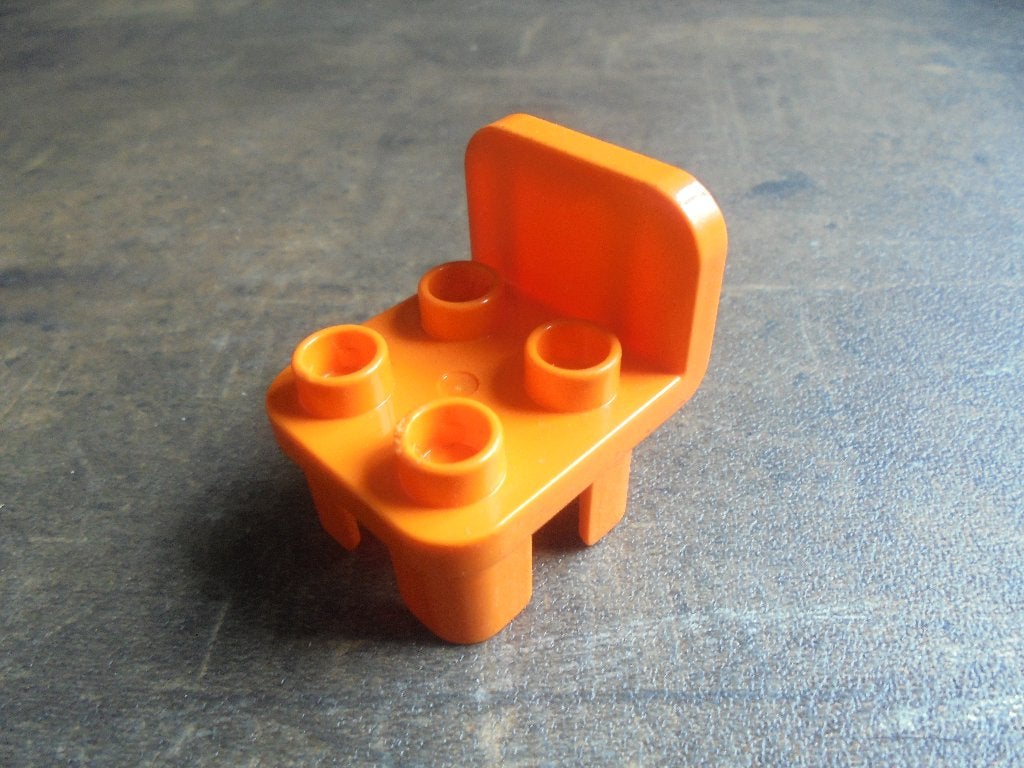 Lego Duplo Furniture Chair with Rounded Back (zie foto's) 2, Ophalen of Verzenden, Gebruikt, Losse stenen, Duplo
