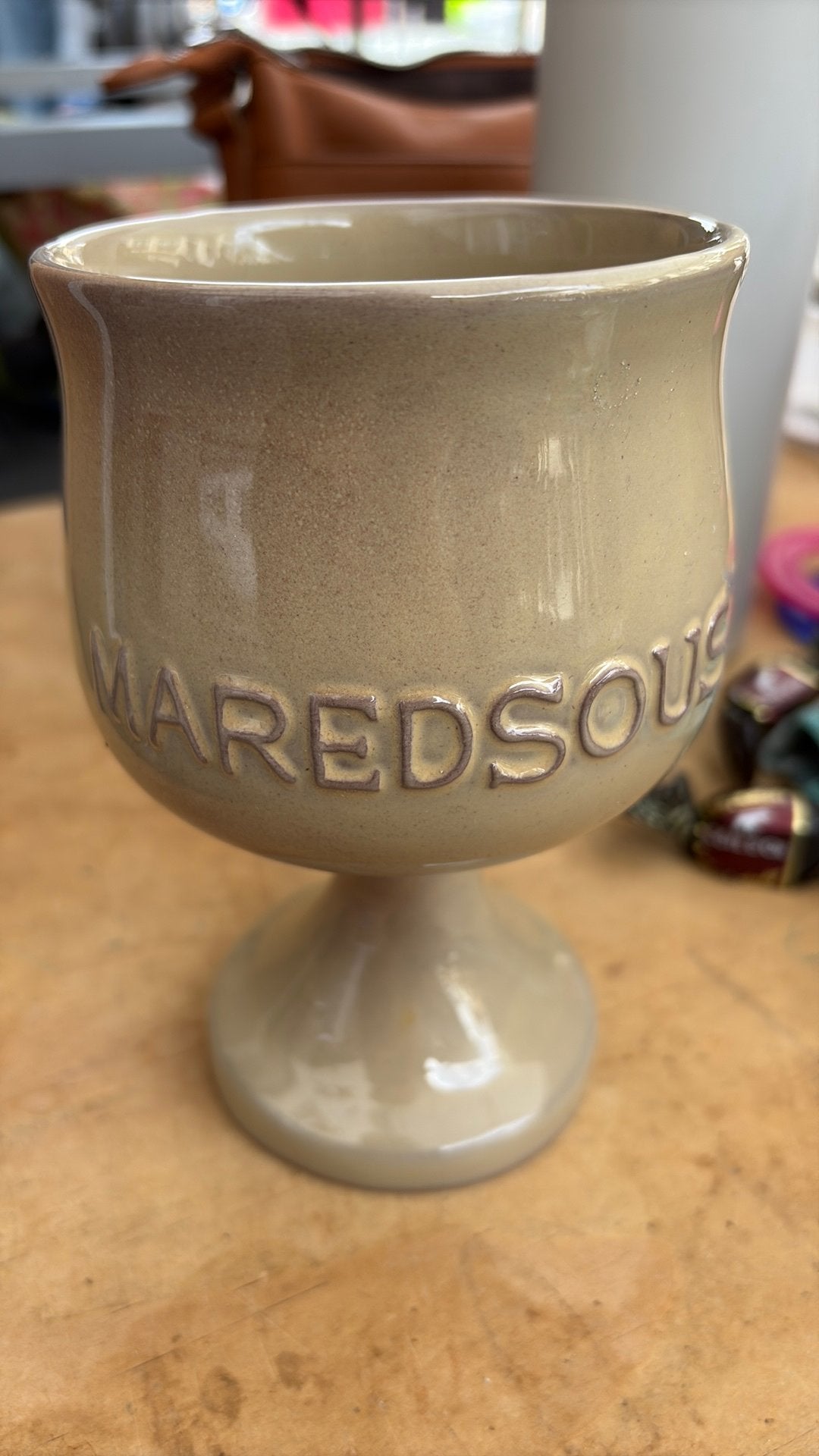 Stenen kelk Maredsous, Ophalen of Verzenden, Nieuw, Glas of Glazen, Overige merken