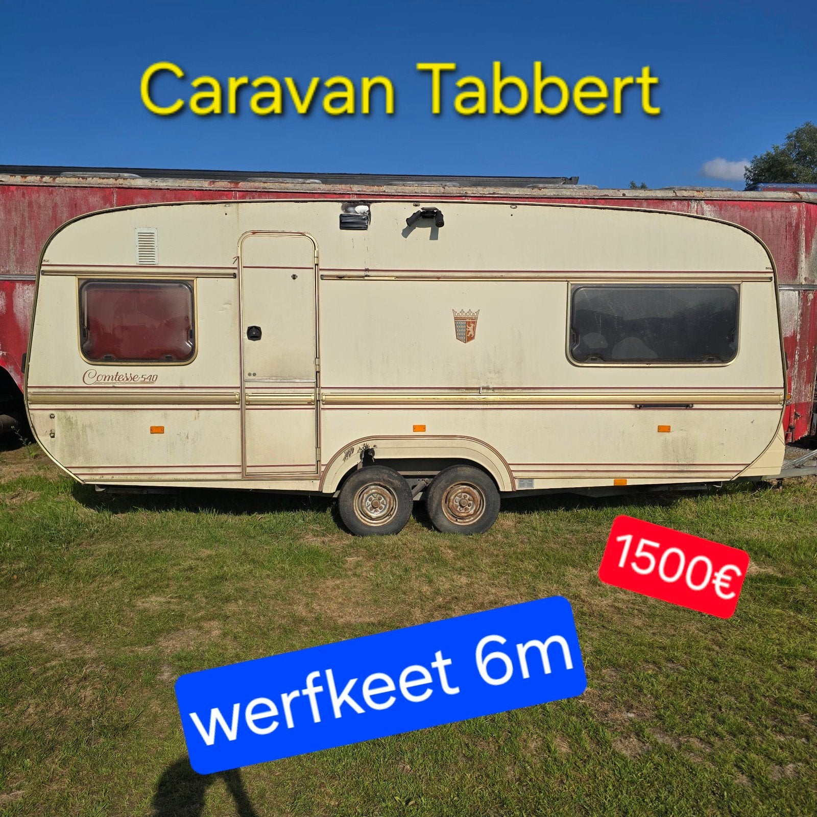 Caravan Tabbert werfkeet bouw camping paarden Tiny House Bos, Enlèvement