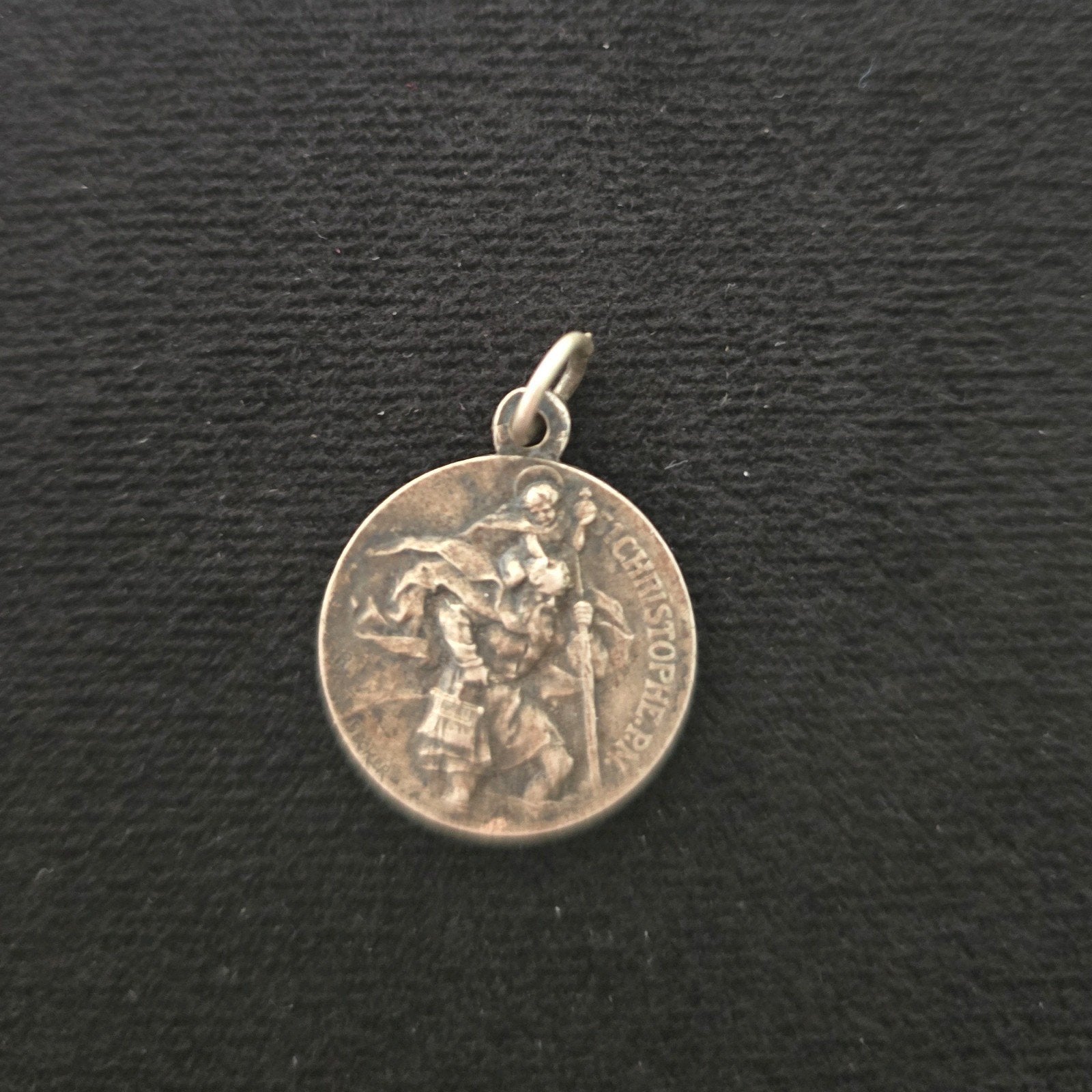 Médaille Saint Christophe argent sécurité Belgique religion, Timbres & Monnaies, Enlèvement ou Envoi, Argent