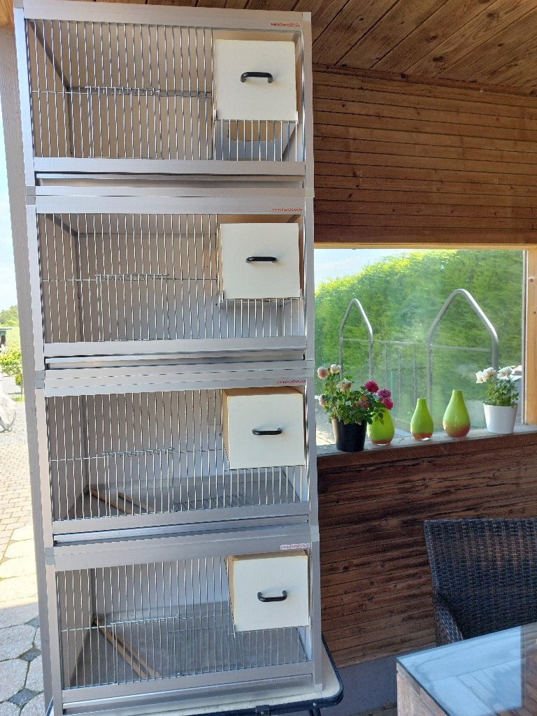 Vogelkooien, Dieren en Toebehoren, Ophalen, Zo goed als nieuw, Aluminium, Vogelkooi
