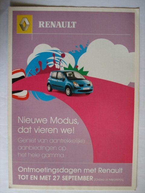 Renault gamma 09/2004 violet Brochure Catalogue Prospekt, Verzenden, Zo goed als nieuw, Renault