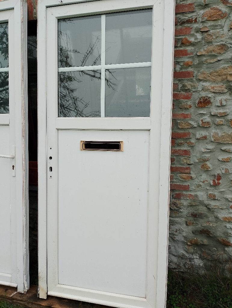 porte pvc blanc, Enlèvement, Utilisé