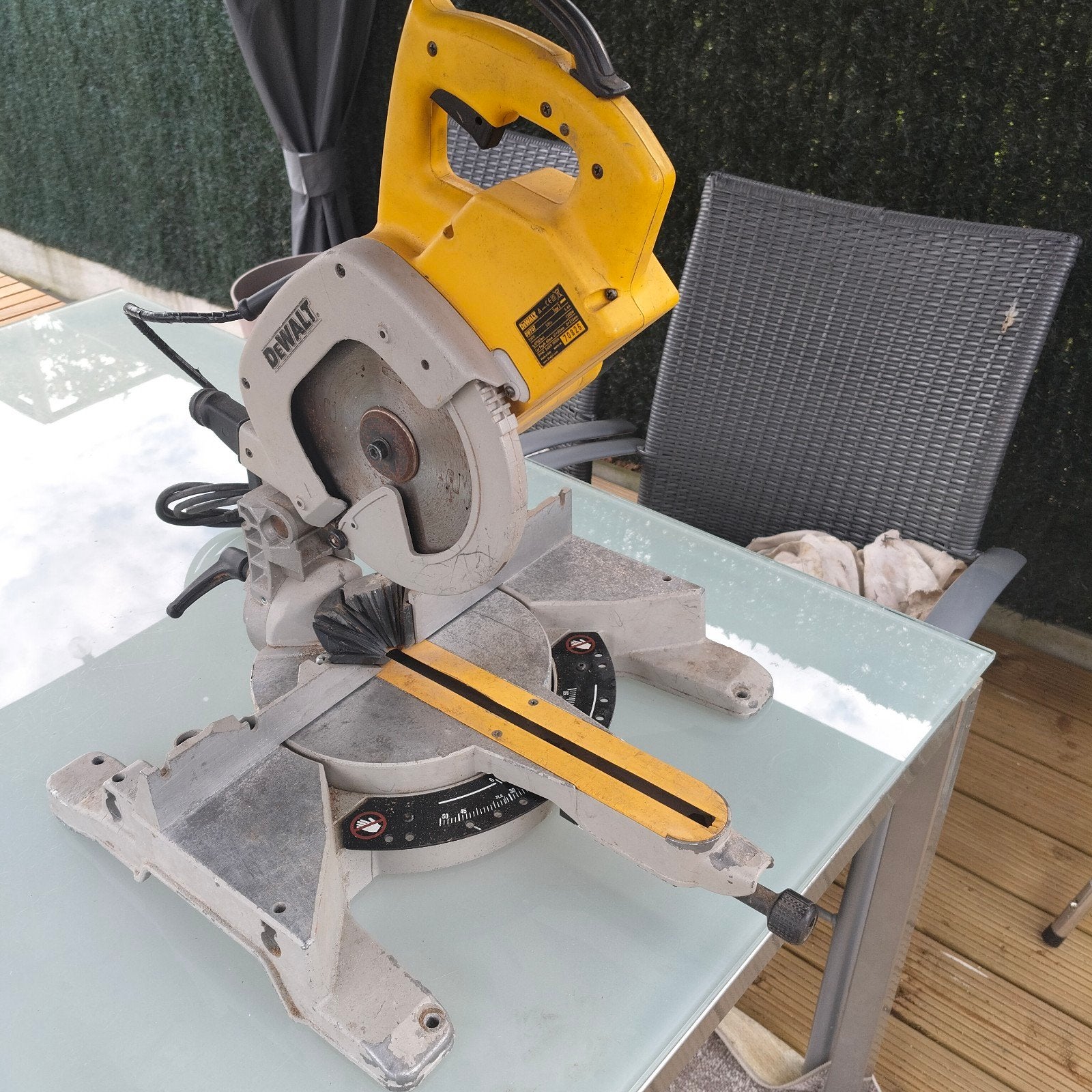 Dewalt afkortzaag, Ophalen, Gebruikt, Dewalt, Afkortzaag
