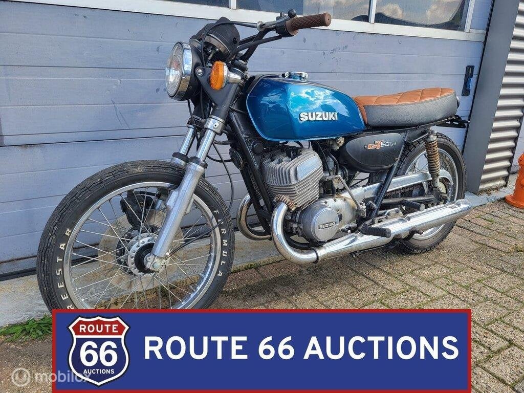 Suzuki T500 | 1974 | Route 66 Auctions, Motoren, Gebruikt, Overig, Handgeschakeld